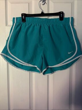 Nike Tempo Women's Teal Running Shorts with White Trim XL